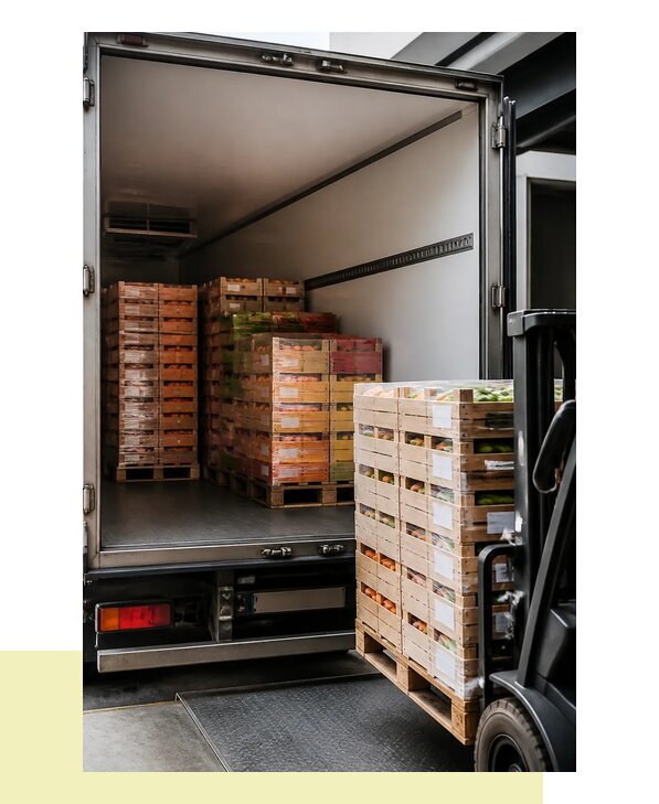 Перевозка сельхозпродукции на паллетах с доставкой в Людиново
