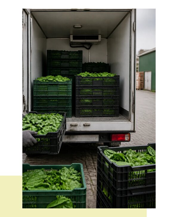 Перевозка шпината в Людиново с сохранением свежести продукции